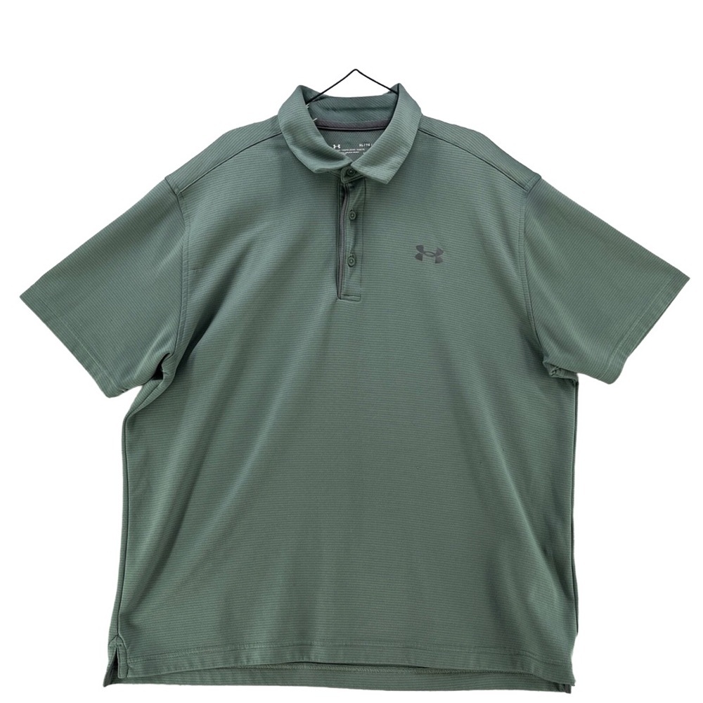 Men’s Under Armour Green Loose Fit Polo T-Shirt